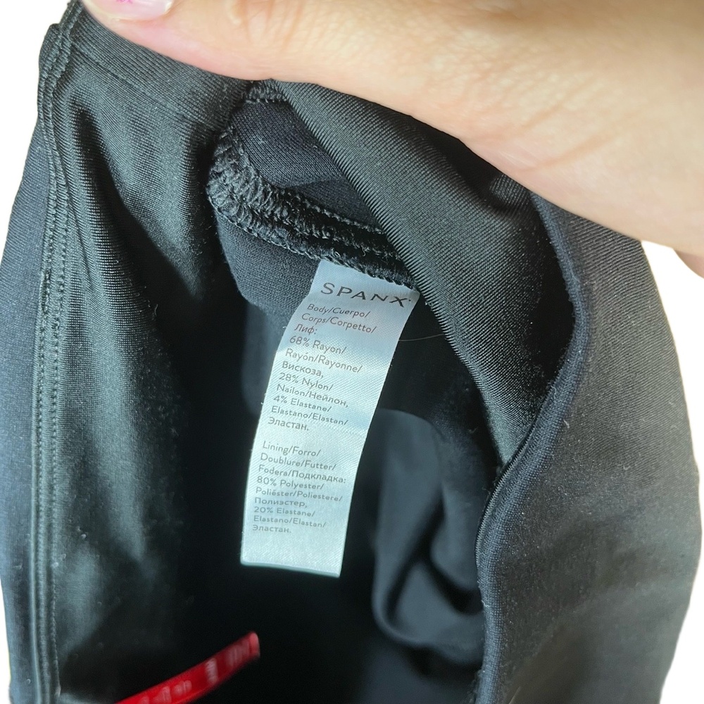 Spanx Black Leggings‎ Mid Rise Stretch Ponte Chic - Picture 9 of 9
